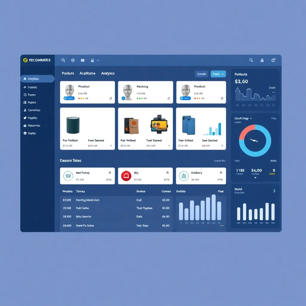 Multi-vendor e-commerce marketplace dashboard