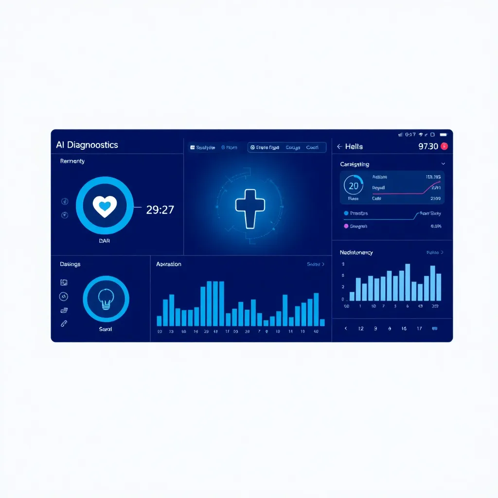 AI diagnostic healthcare technology dashboard